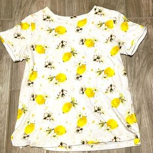 Meadow Rue by Anthropologie Lemon 🍋 Tee